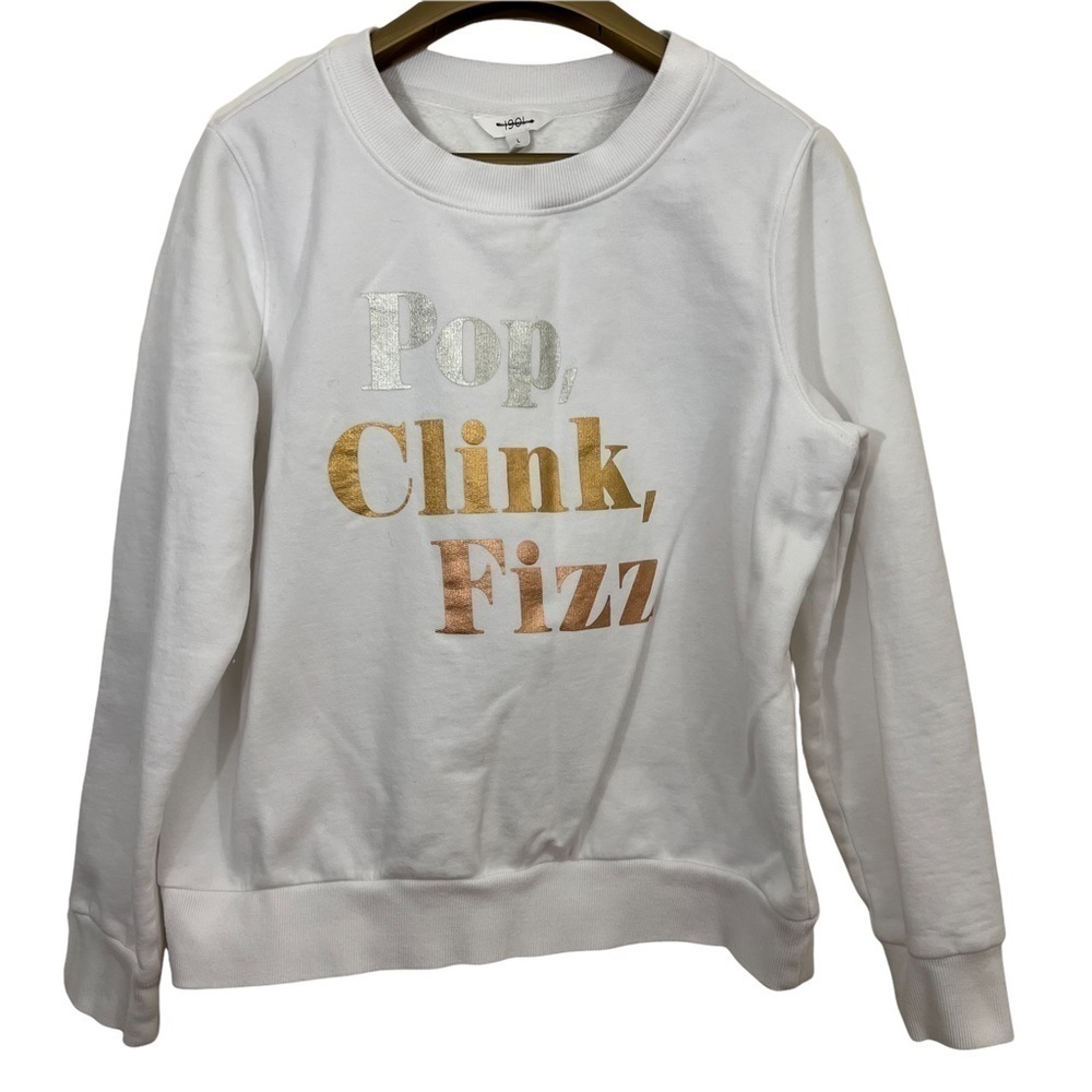 1901 Pop Clink Fizz Graphic Sweatshirt Long Sleeves Crew Neck Sweater